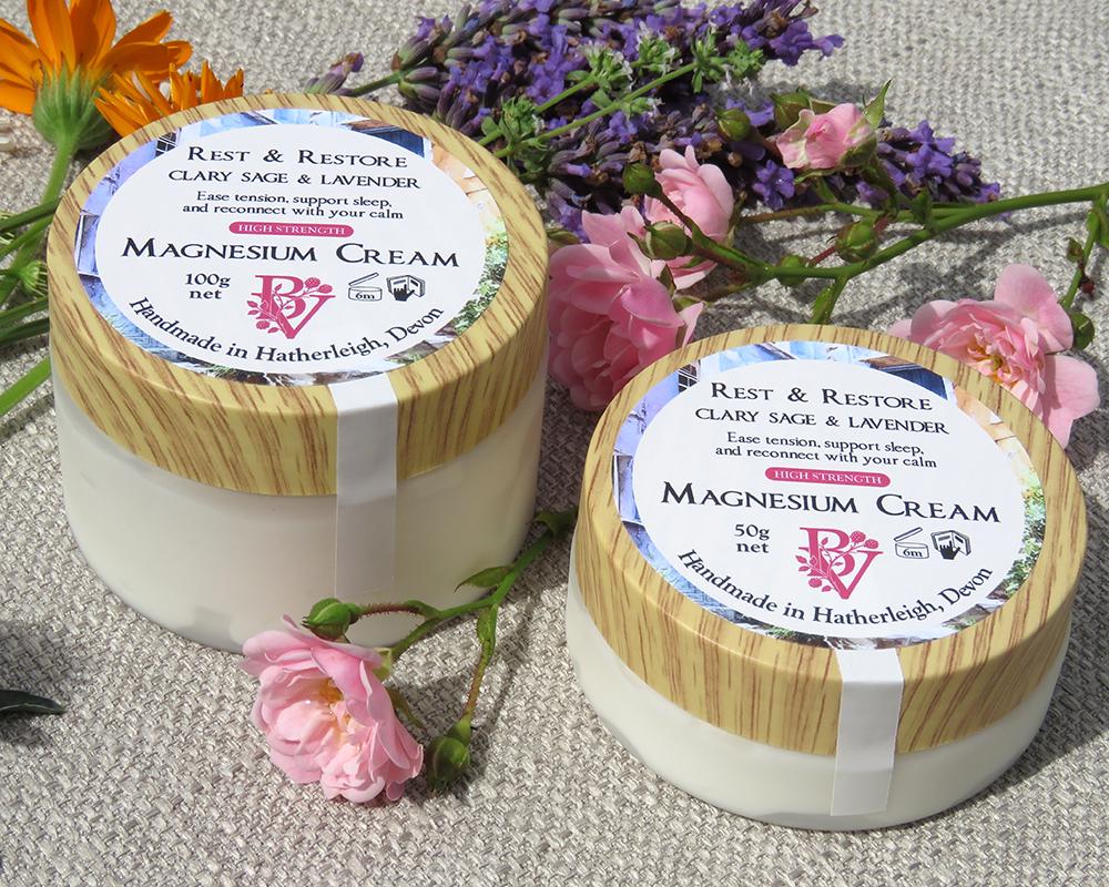 Magnesium Cream High Strength: Rest & Restore with Clary Sage and Lavender Essential Oils
