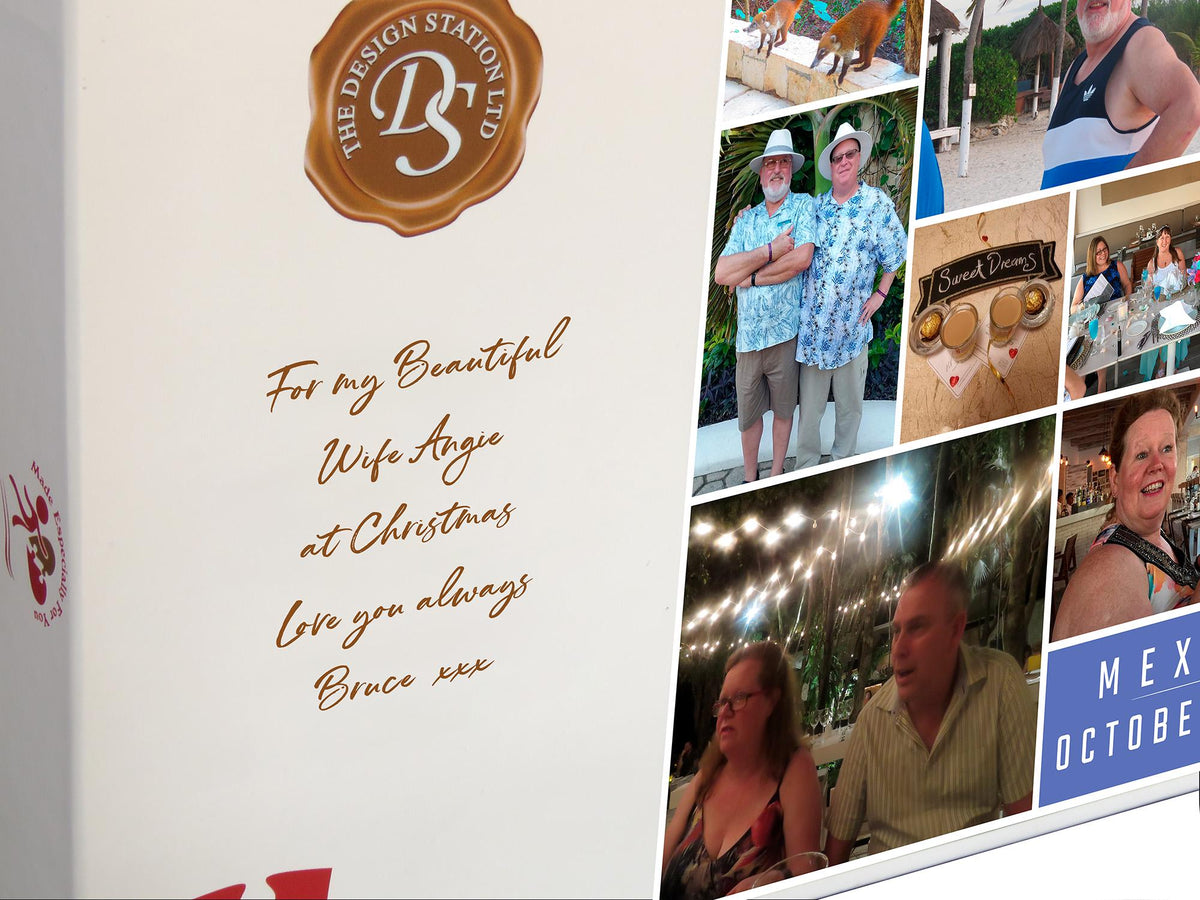 Custom Photo Collage Jigsaw Puzzle: 500 or 1000 Pieces, Personalised Gift Message
