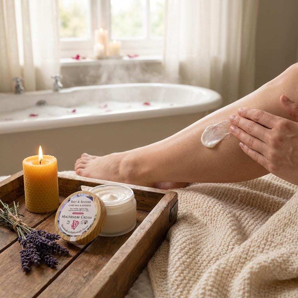 Magnesium Cream High Strength: Rest & Restore with Clary Sage and Lavender Essential Oils
