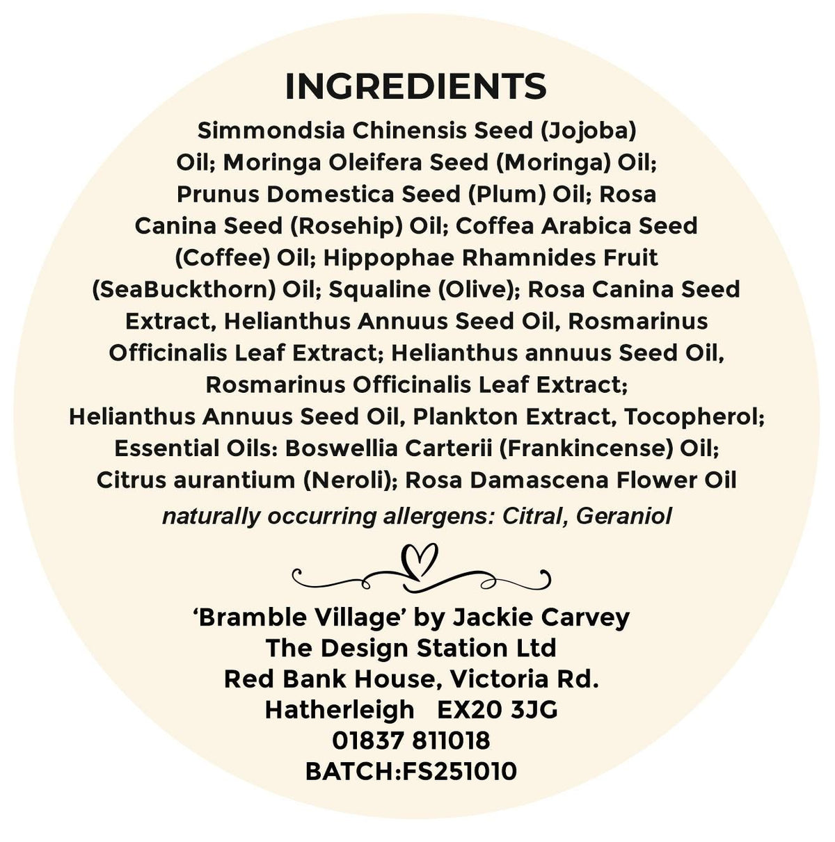 Age Defying Facial Serum: Rosehip, Sea Buckthorn, Coffee, Moringa Oils, Frankincense, Rose, Neroli