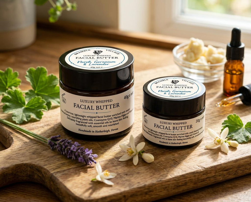 Luxury Whipped Facial Butter, Neroli Geranium Lavender, Coenzyme Q10, Marine Algae