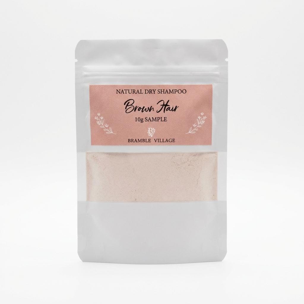 Natural Dry Shampoo Powder: For Brunette or Brown Hair, Botanical Hair & Scalp Refresher