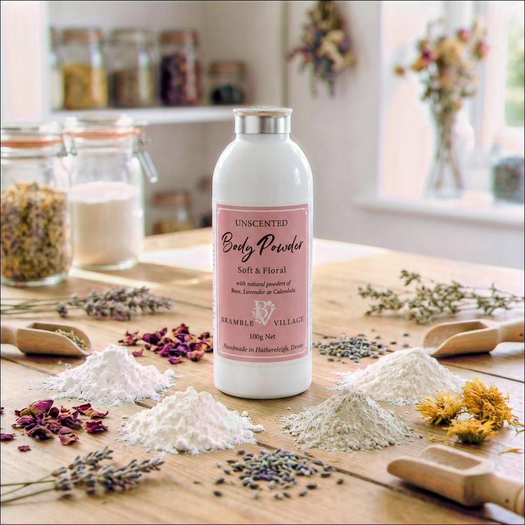 Natural Body Powder: Soft and Floral - Talc Free
