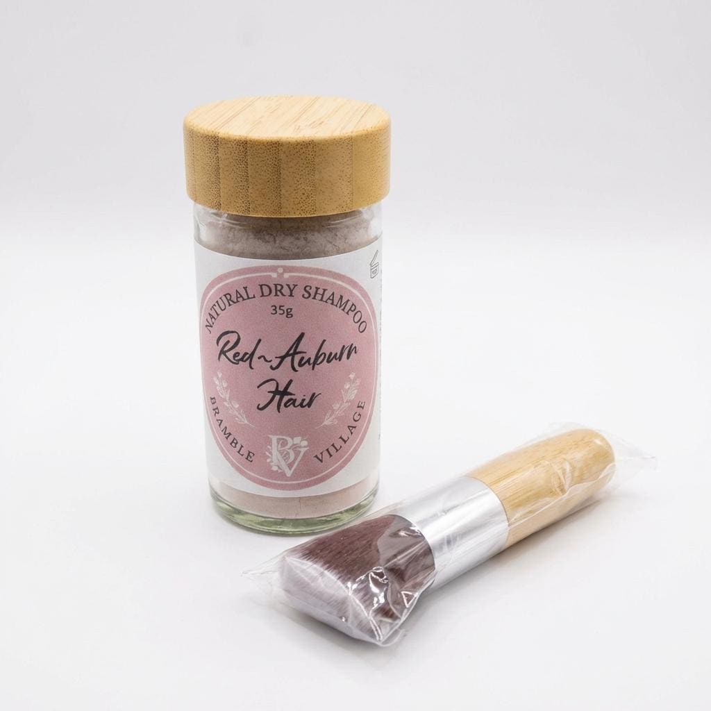 Natural Dry Shampoo Powder: For Copper, Red and Auburn Hair, Botanical Hair & Scalp Refresher