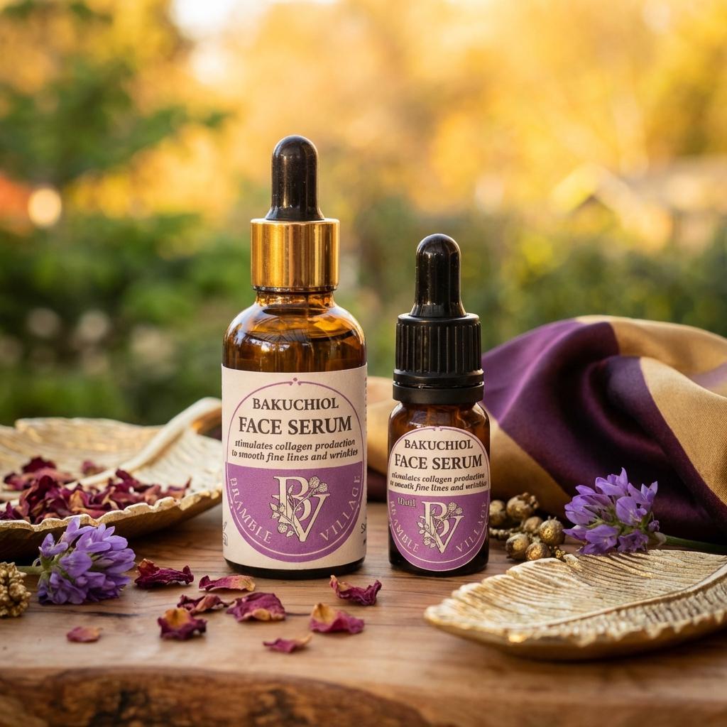 Luxury Bakuchiol Facial Oil Serum: Natural Retinol Alternative, Anti Aging and Mature Skin