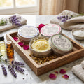 Gentle Face Cleansing Lotion Bar: Essential Oils, Travel Tin