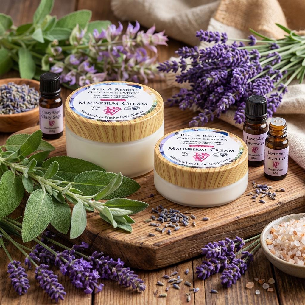 Magnesium Cream High Strength: Rest & Restore with Clary Sage and Lavender Essential Oils