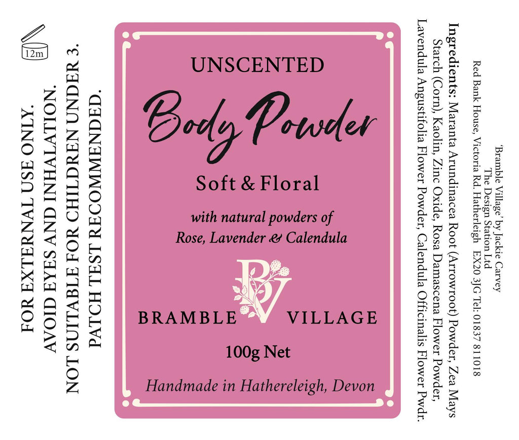 Natural Body Powder: Soft and Floral - Talc Free