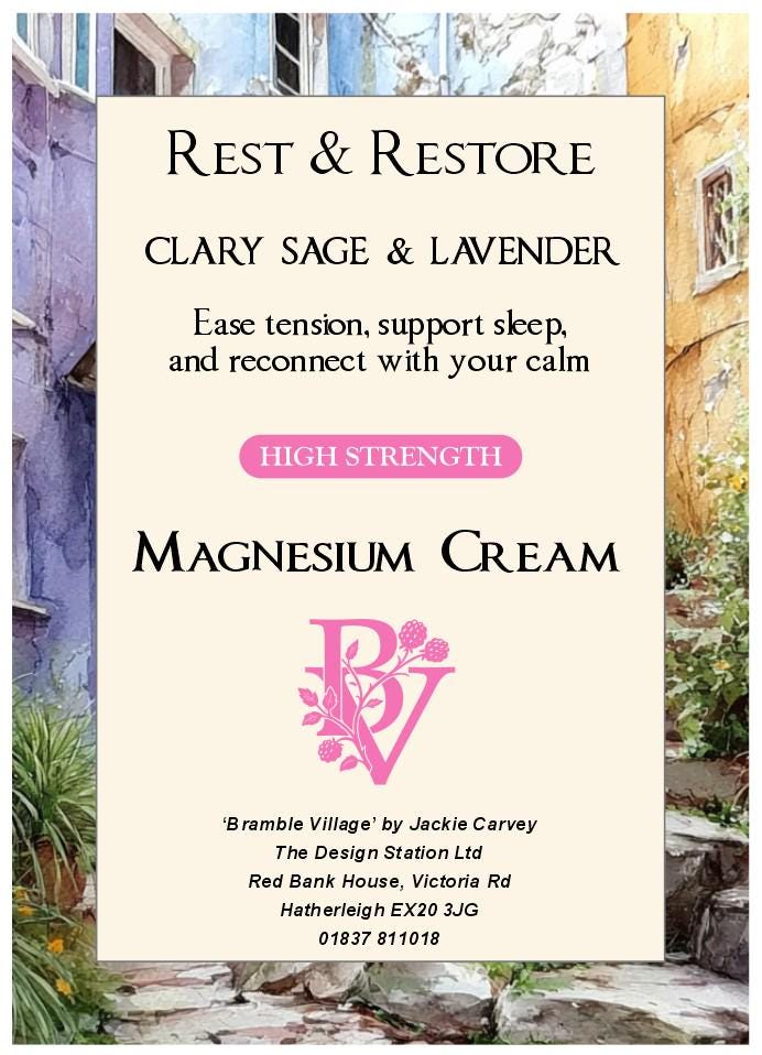 Magnesium Cream High Strength: Rest & Restore with Clary Sage and Lavender Essential Oils