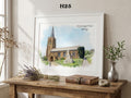 Hatherleigh and Surrounding Villages Pubs and Churches, Devon Historical Pictures, Watercolour-Style Prints