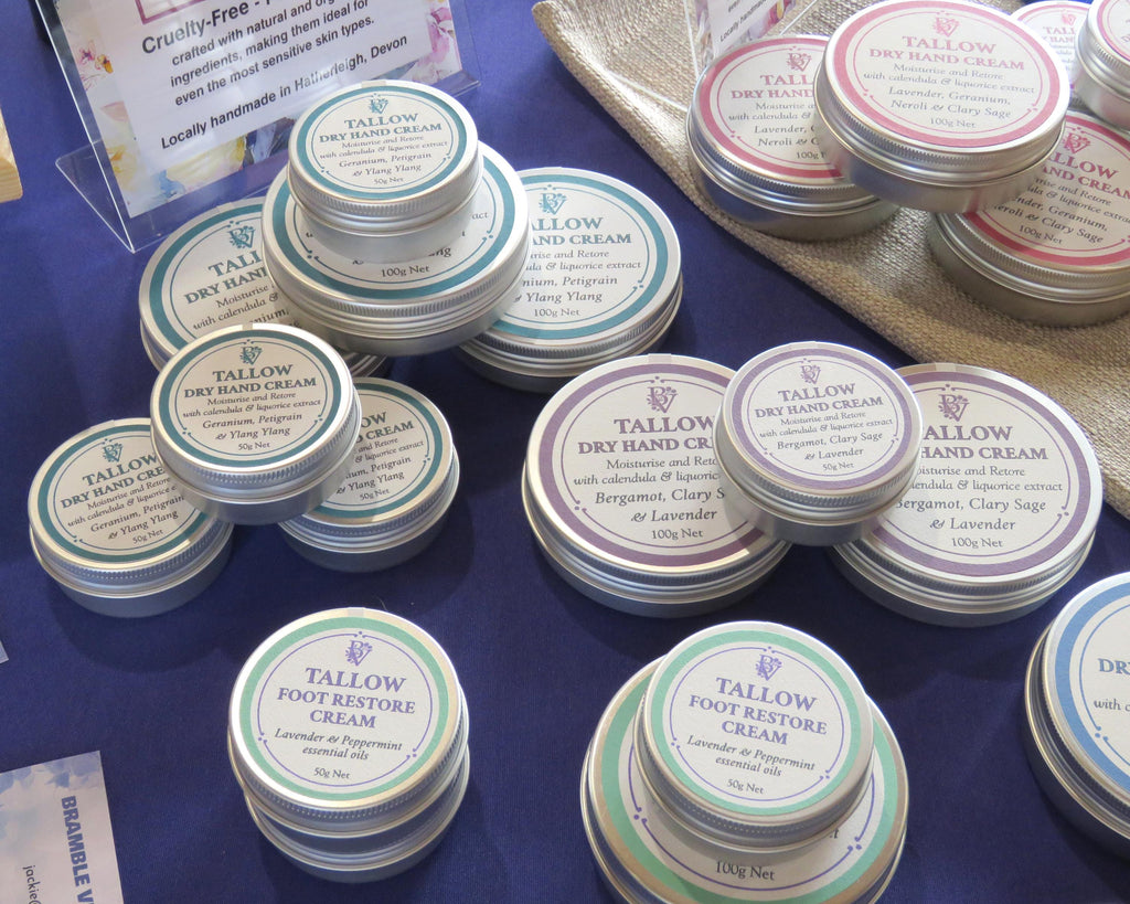 Tallow Hand Cream: for dry skin with Organic Grass Fed Tallow, Calendula & Liquorice Extract, Essential Oils