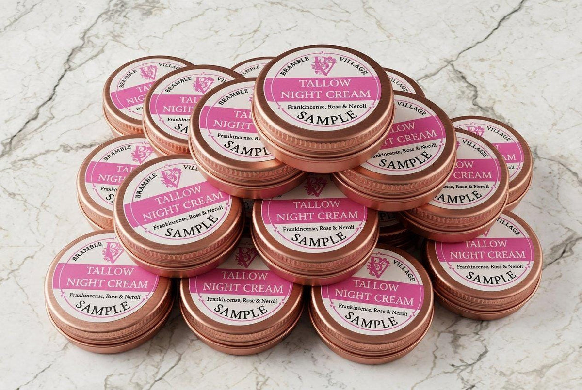 Tallow Night Face Cream, Sample Only - Anti-Ageing Skincare, Organic Grass Fed Tallow