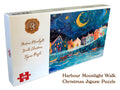 Jigsaw Puzzle for Adults: Harbour Moonlight Walk 500 or 1000 Pieces, Personalised Message