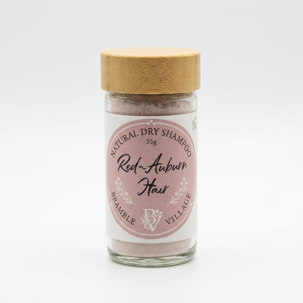 Natural Dry Shampoo Powder: For Copper, Red and Auburn Hair, Botanical Hair & Scalp Refresher