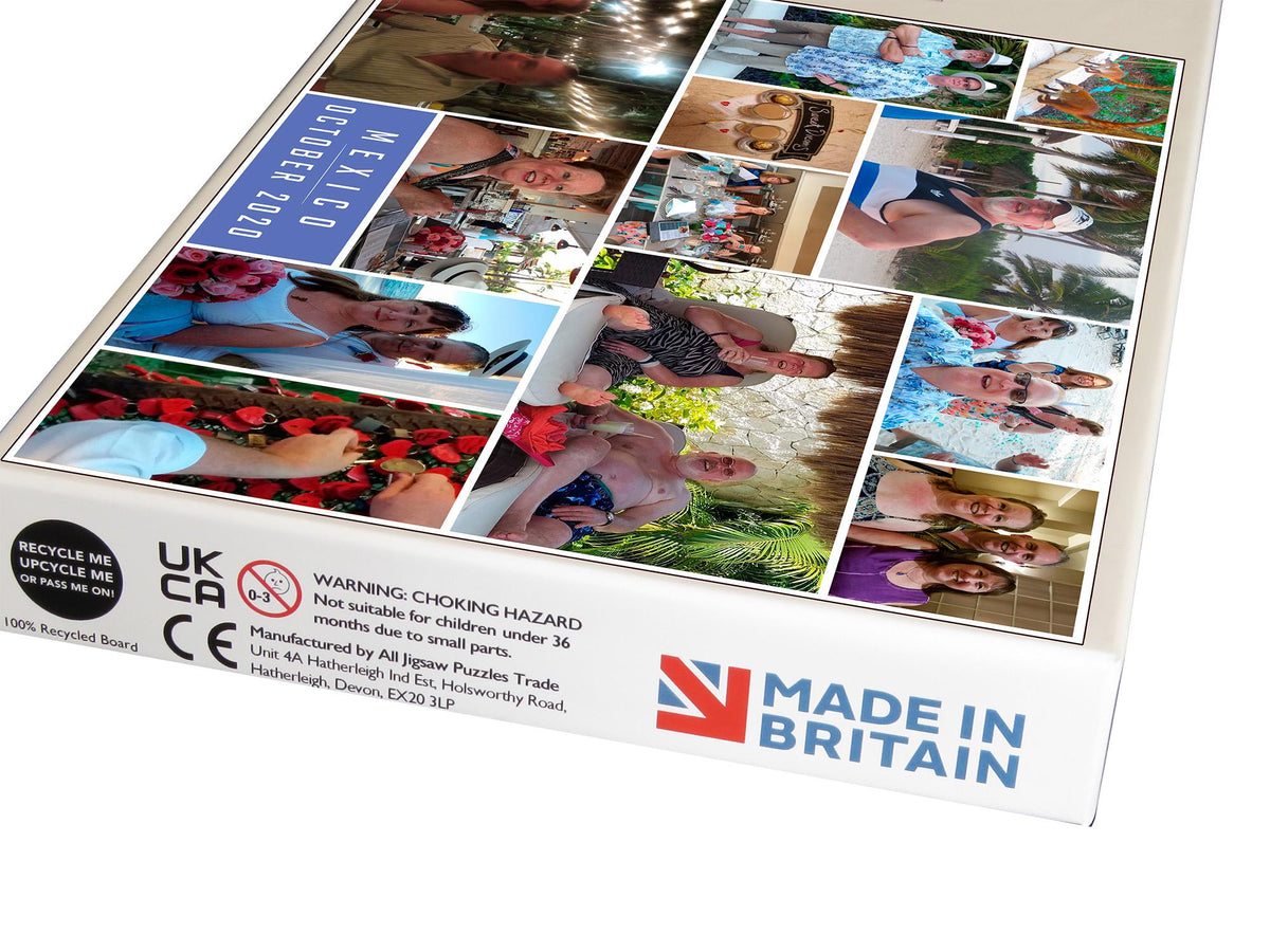 Custom Photo Collage Jigsaw Puzzle: 500 or 1000 Pieces