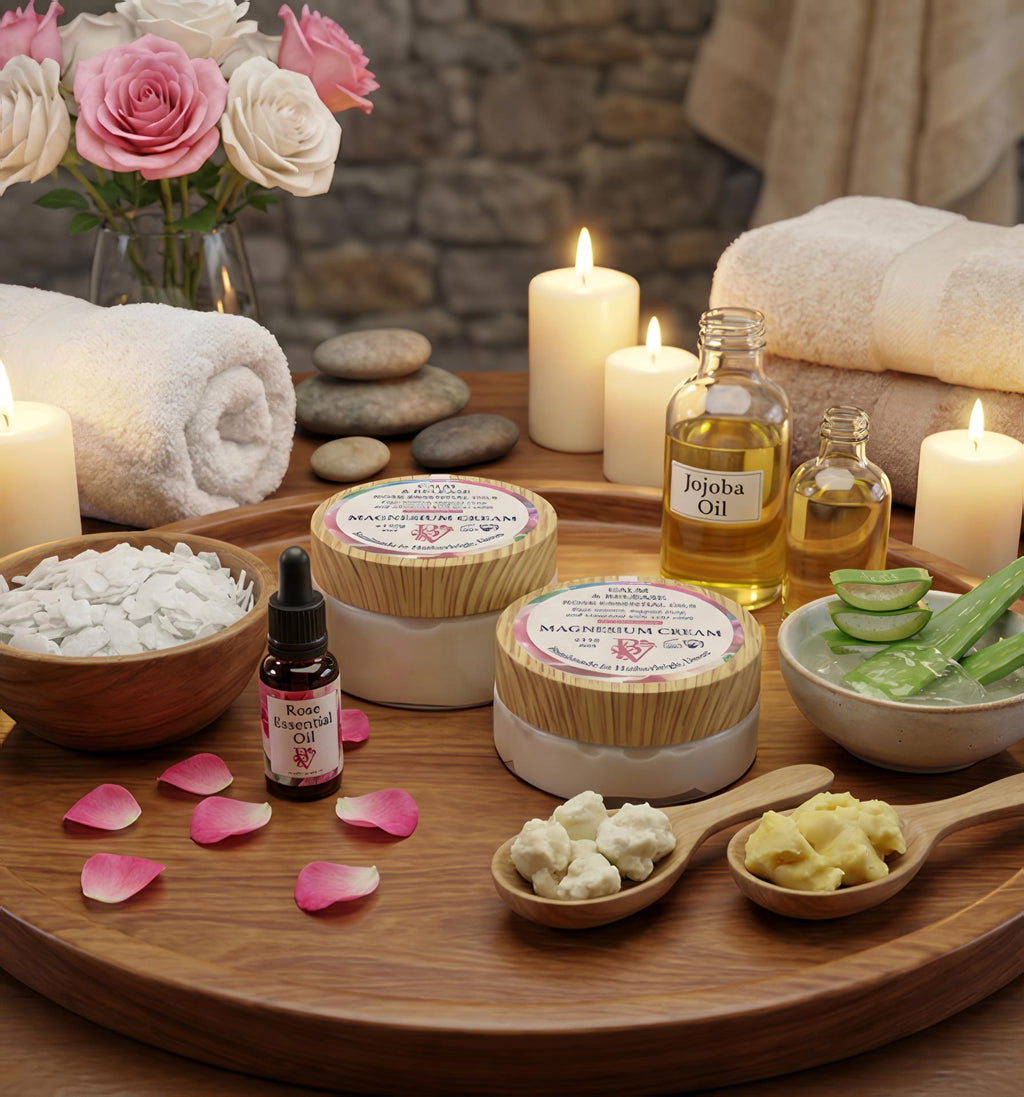 Magnesium Cream High Strength: Calm and Release with Rose Essential Oil