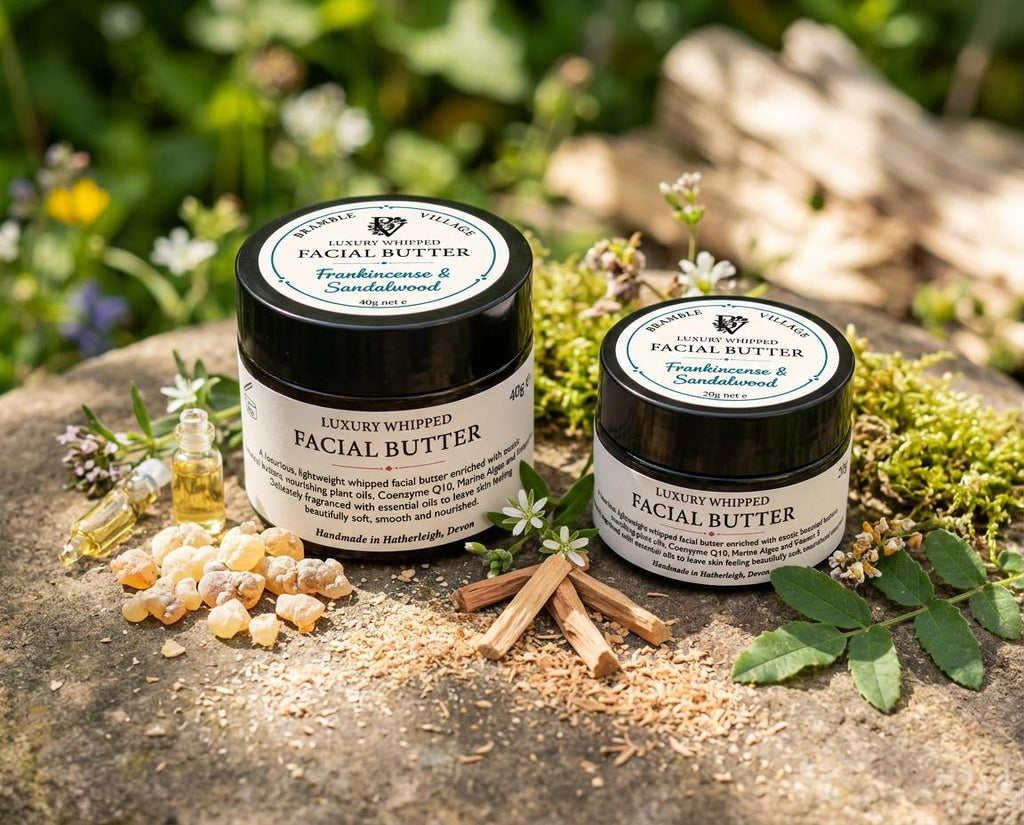 Luxury Whipped Facial Butter, Frankincense & Sandalwood, Coenzyme Q10, Marine Algae