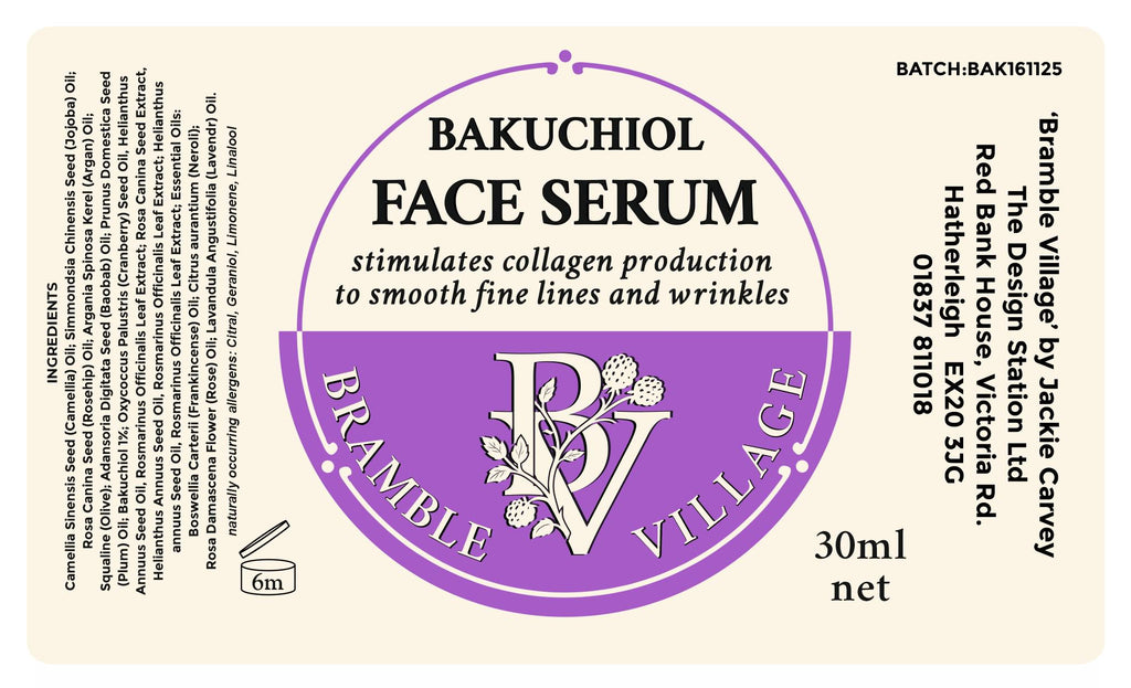 Luxury Bakuchiol Facial Oil Serum: Natural Retinol Alternative, Anti Aging and Mature Skin