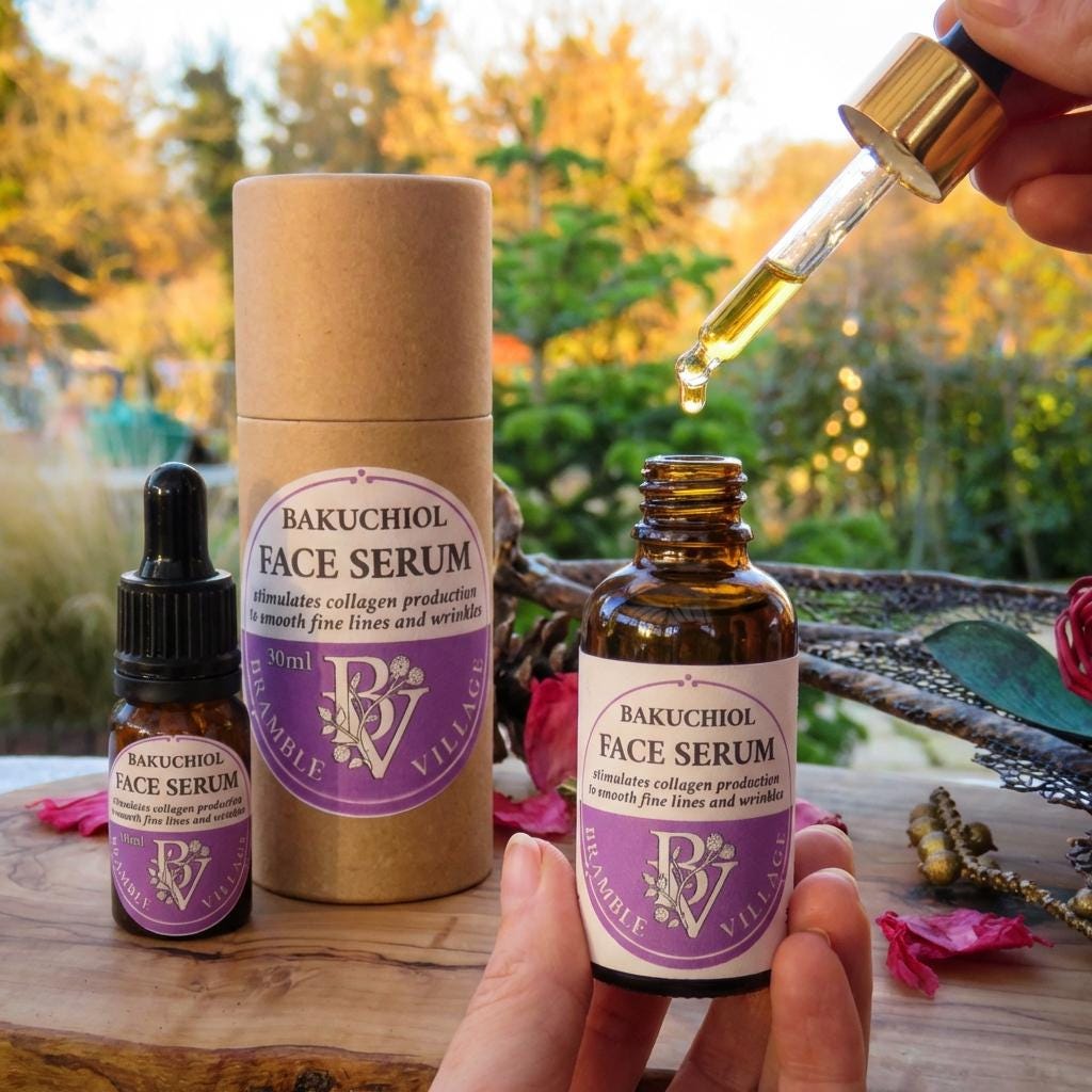 Luxury Bakuchiol Facial Oil Serum: Natural Retinol Alternative, Anti Aging and Mature Skin