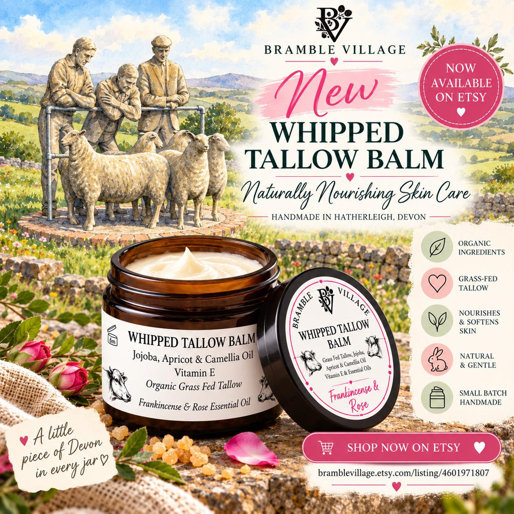 Tallow Body Cream - Geranium and Orange Essential Oils, Organic Grass-Fed, Body Moisturiser