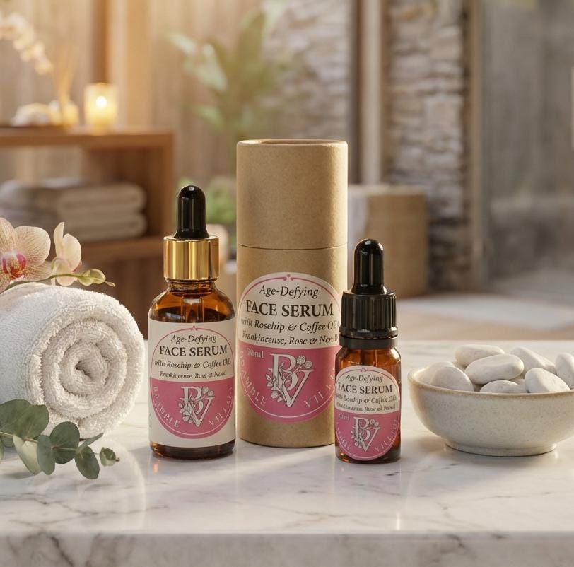 Age Defying Facial Serum: Rosehip, Sea Buckthorn, Coffee, Moringa Oils, Frankincense, Rose, Neroli