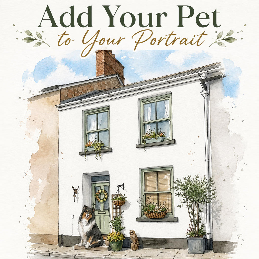 Personalised House Portrait from Photo,  Home Illustration, Custom New Home Gift