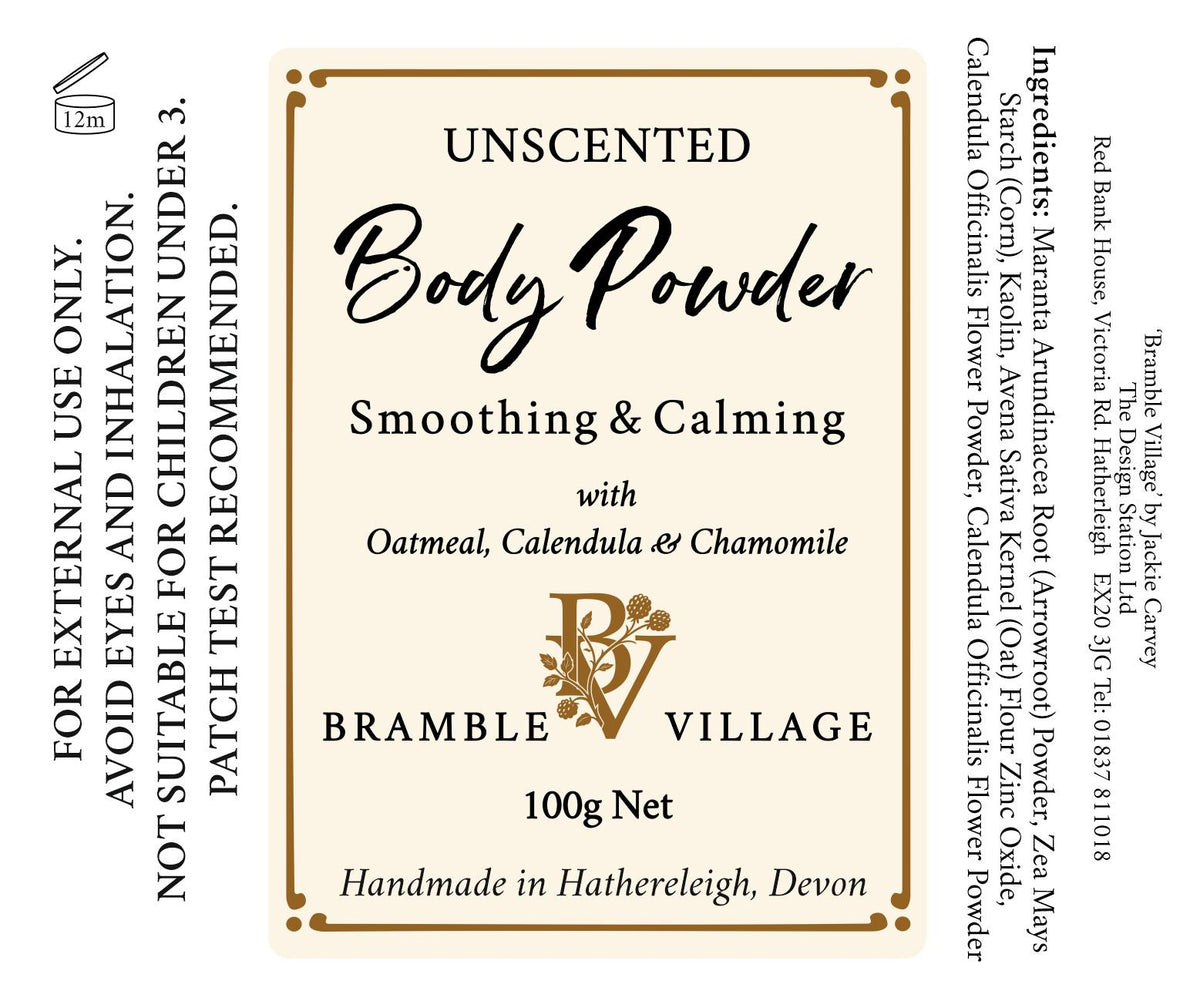 Natural Body Powder: Pure and Gentle - Talc Free