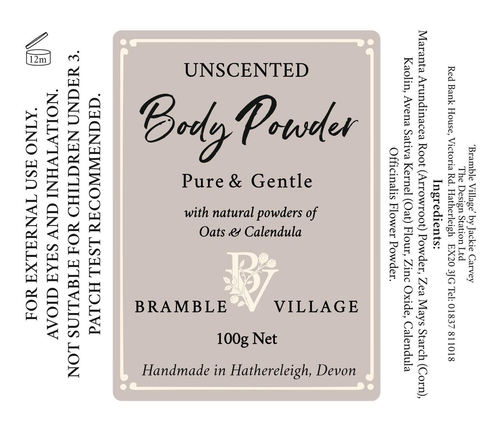 Natural Body Powder: Pure and Gentle - Talc Free