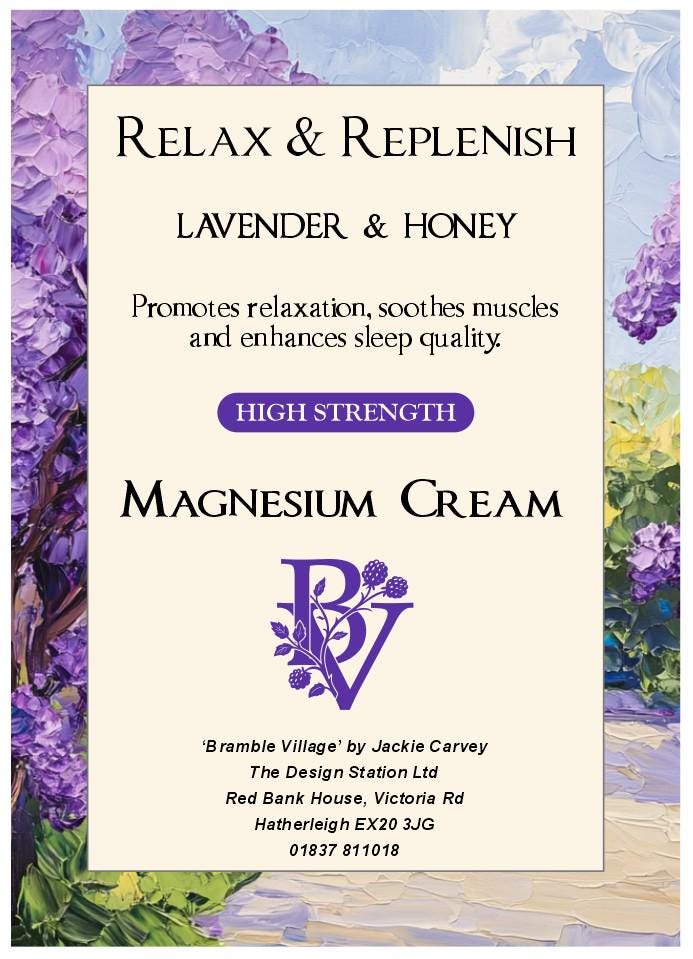 Magnesium Cream High Strength: Relax and Replenish with Lavender Essential Oils